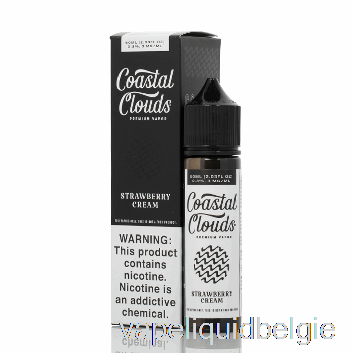 Vape België Aardbeiencrème - Kustwolken Co. - 60 Ml 0 Mg